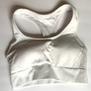 White sports bra